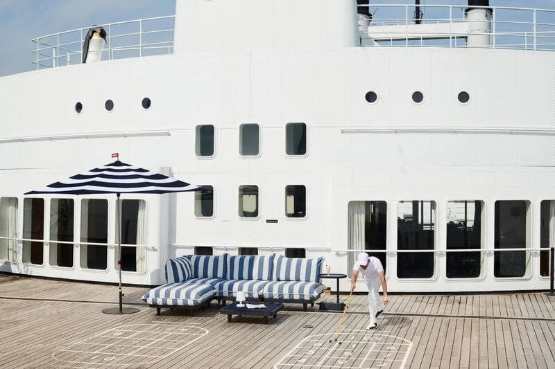 Fatboy Paletti Sofa, 3 Module, Links, Ozeanblau Gestreift 8 Fatboy Paletti Sofa, 3 Module, Links, Ozeanblau Gestreift – Bild 6