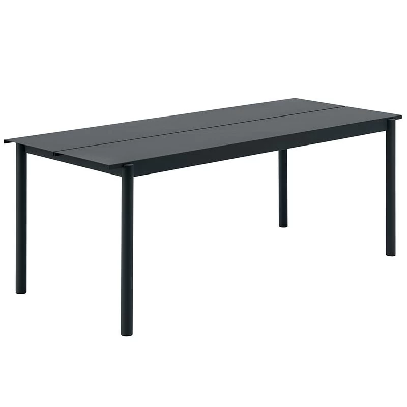 Muuto Linear Steel Tisch, 200 X 75 Cm, Schwarz 3 Muuto Linear Steel Tisch, 200 X 75 Cm, Schwarz