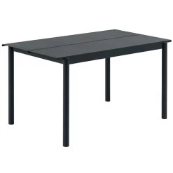 Muuto Linear Steel Tisch, 140 X 75 Cm, Schwarz