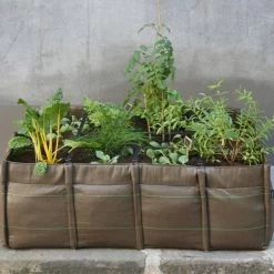 Bacsquare 4 Stoffpflanzgefäß, 140 l, Geotextil -Urban Im Freien 10Bacsac iso