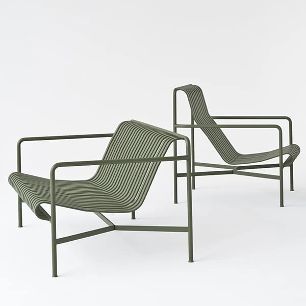 Hay Loungesessel Palissade, Hoch, Anthrazit 4 Hay Loungesessel Palissade, Hoch, Anthrazit – Bild 2