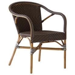 Madeleine Armlehnstuhl, Milchkaffeebraun