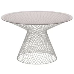 EMU Heaven Tisch, 120 Cm, Mattweiß, Glasplatte