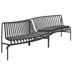 Hay Sitzkissen Für Palissade Park Sitzbank, Innen/außen, 2er-Set, An -Urban Im Freien 18HAY palissade park dining pehmusteet in out anthracite set of 2 ma