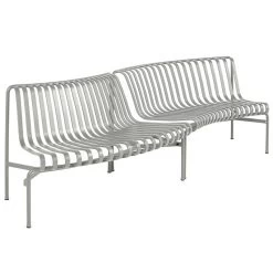 Hay Palissade Park Sitzbank, Innen/außen, 2er-Set, Himmelgrau