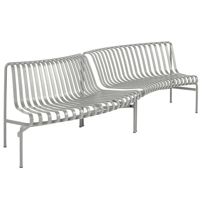Hay Palissade Park Sitzbank, Innen/außen, 2er-Set, Himmelgrau 3 Hay Palissade Park Sitzbank, Innen/außen, 2er-Set, Himmelgrau