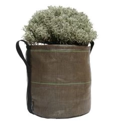 Stoffblumentopf, 25 L, Geotextil -Urban Im Freien 304132 2 ROUND FLOWER POT 25L GEOTEXTILE FABRIC BACSAC