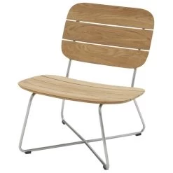 Skagerak Lilium Loungesessel, Teak – Edelstahl