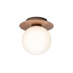 Liila 1 Outdoor Wand-/Deckenleuchte, Dunkelbronze - Opalweiß -Urban Im Freien 385Nuura AK