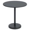 Muuto Linear Steel Cafétisch, Rund, 70 Cm, Schwarz -Urban Im Freien 412Muuto AK