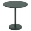 Muuto Linear Steel Cafétisch, Rund, 70 Cm, Dunkelgrün -Urban Im Freien 413Muuto AK