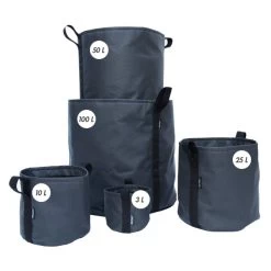 Stoffblumentopf, Dunkelgrau -Urban Im Freien 41Bacsac iso