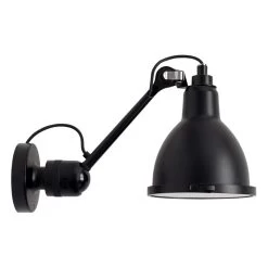 Lampe Gras 304 Classic Außenlampe, Runder Schirm, Schwarz