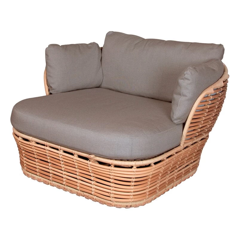 Basket Loungesessel, Natur – Taupe 3 Basket Loungesessel, Natur – Taupe