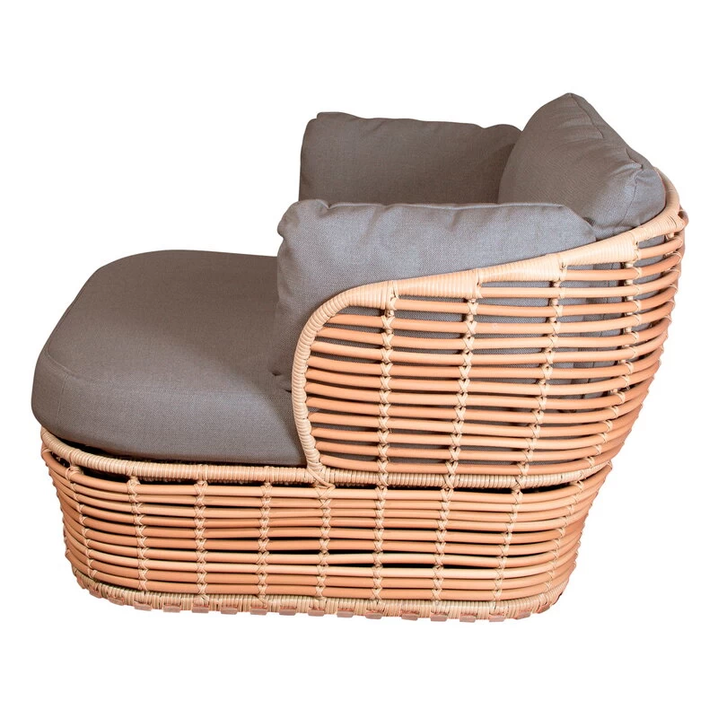 Basket Loungesessel, Natur – Taupe 6 Basket Loungesessel, Natur – Taupe – Bild 4