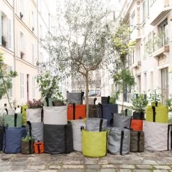 Stoffblumentopf, Dunkelgrau -Urban Im Freien 55Bacsac iso 1