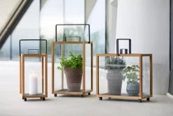 Lighthouse Laterne, Groß, Teakholz – Lavagrau -Urban Im Freien 5724TAL 5725TAL 5726TAL 2