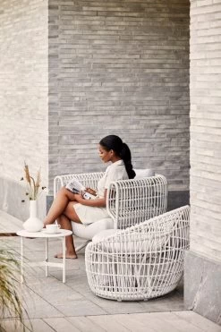 Nest Sessel, Rund, Weiß -Urban Im Freien 57421WSW 57422WSW