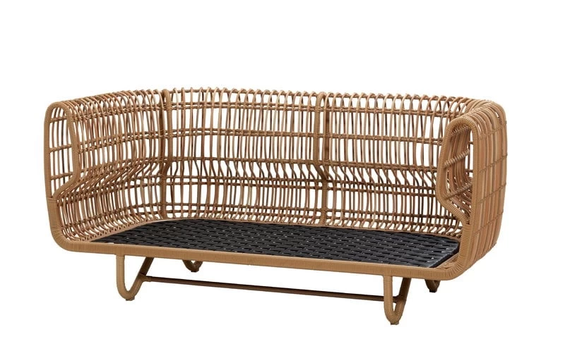 Nest 2 Sitzer Sofa, Natur – Hellgrau 4 Nest 2 Sitzer Sofa, Natur – Hellgrau – Bild 2