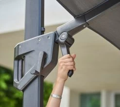 Hyde Luxe Sonnenschirm, Neigbar, Anthrazit - Beton -Urban Im Freien 583X3Y504 583X3Y505