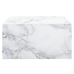 Module Marble Arbeitsplatte, 50 Cm, Weißer Carrara-Marmor