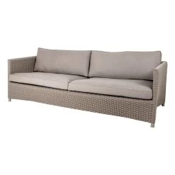Diamond Sofa, 3-Sitzer, Taupe