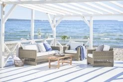 Carrie Loungesessel, Antikgrau – Weiß -Urban Im Freien 9155T 9355T Carrie 9464U Julian