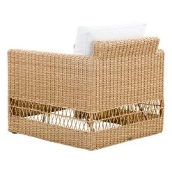 Carrie Loungesessel, Natur – Weiß -Urban Im Freien 9155U Carrie cushion back side