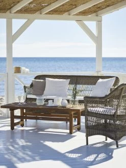 Charlot 2-Sitzer-Sofa, Antikgrau – Weiß -Urban Im Freien 9190T Charlot 3 seater julian beach hf