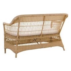Charlot 2-Sitzer-Sofa, Natur – Weiß 10 Charlot 2-Sitzer-Sofa, Natur – Weiß -Urban Im Freien 9290U Charlot cushion back