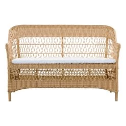 Charlot 2-Sitzer-Sofa, Natur – Weiß 13 Charlot 2-Sitzer-Sofa, Natur – Weiß -Urban Im Freien 9290U Charlot cushion front