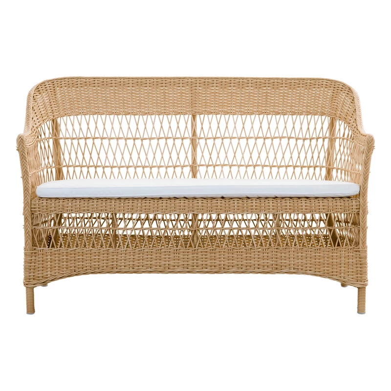 Charlot 2-Sitzer-Sofa, Natur – Weiß 8 Charlot 2-Sitzer-Sofa, Natur – Weiß – Bild 6
