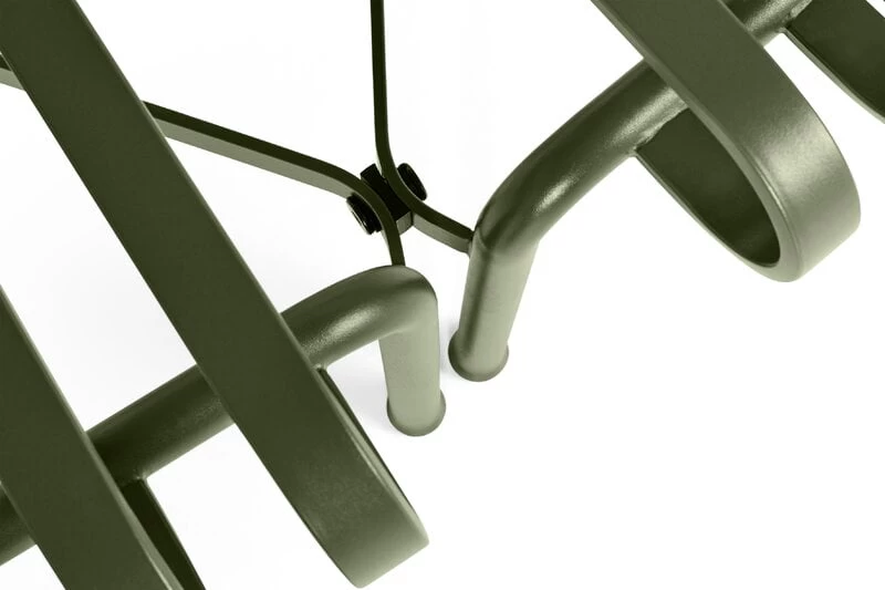 Hay Palissade Park Sitzbank, Innen/außen, 2er-Set, Olivgrün – Bild 2