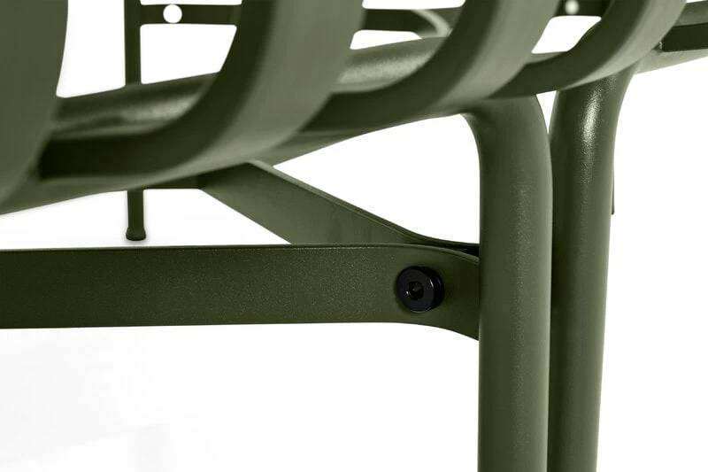 Hay Palissade Park Sitzbank, Innen/außen, 2er-Set, Olivgrün – Bild 4