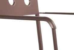 Hay Balcony Lounge-Armlehnstuhl, Rostrot -Urban Im Freien 9439561309000 Balcony Armchair iron red detail 01