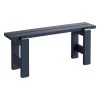 Hay Weekday Bank, 111 x 23 cm, Stahlblau -Urban Im Freien AD126 C953 AM96 Weekday Bench L111 x W23 x H45 cm wine red wb lacquered pinewood