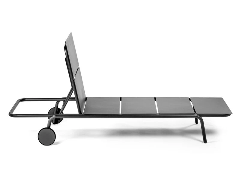 Serax August Sonnenliege, Schwarz 6 Serax August Sonnenliege, Schwarz – Bild 4