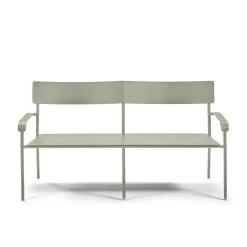 Serax August 2-Sitzer-Bank Mit Rückenlehne, Grün 9 Serax August 2-Sitzer-Bank Mit Rückenlehne, Grün -Urban Im Freien B5023001 514s1