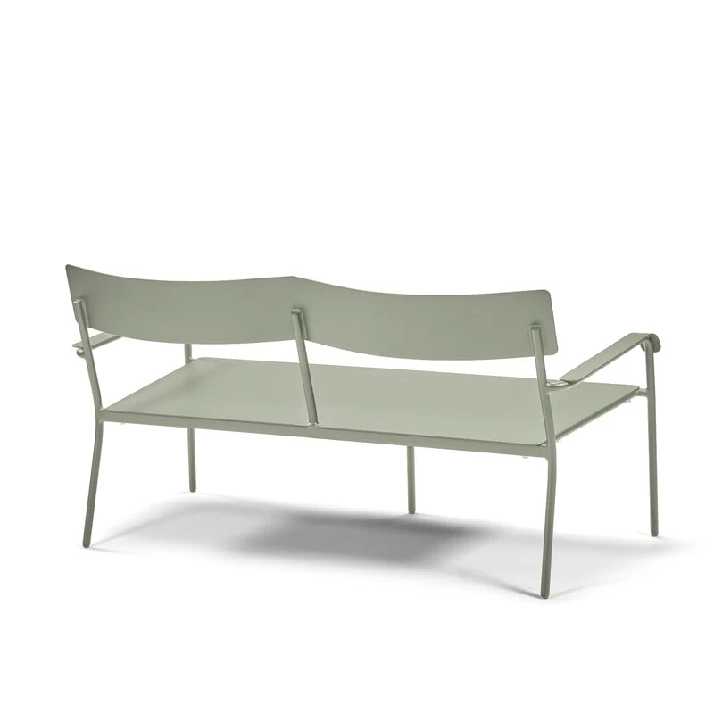 Serax August 2-Sitzer-Bank Mit Rückenlehne, Grün 6 Serax August 2-Sitzer-Bank Mit Rückenlehne, Grün – Bild 4