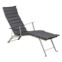 Bistro Metal Basics Chaiselongue-Sitzkissen, Midnight Grey -Urban Im Freien BASICS COUSSIN 171X44 GRIS NUIT CHAISE LONGUE BISTRO EE