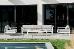 Bellevie 3-Sitzer-Sofa, Kaktusgrün – Flanellgrau -Urban Im Freien BELLEVIE BLANC COTON AIX VISUEL2023 ANTHONY LANNERETONNE 3 2