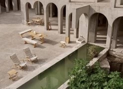 BM1871 Sitzbank-Polster, Cremeweiß -Urban Im Freien BM1771 teak BM1871 teak cushion BM deck chair series