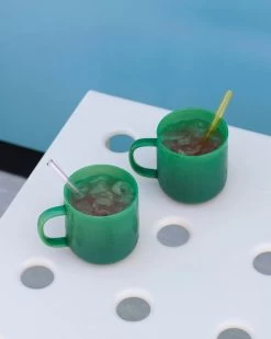 Hay Balcony Tisch, Niedrig, 50 X 51,5 Cm, Kreidebeige 12 Hay Balcony Tisch, Niedrig, 50 X 51,5 Cm, Kreidebeige -Urban Im Freien Borosilicate Mug Set of 2 jade green Sip Cocktail Straw multi