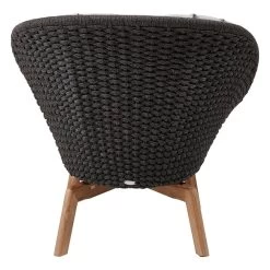 Peacock Loungesessel, Teakholz – Dunkelgrau -Urban Im Freien Cane Line 5458RODGT 05 ee