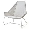 Breeze Hochlehnstuhl, Weißgrau -Urban Im Freien Cane Line Breeze highback chair white grey ee