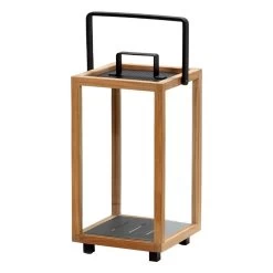 Lighthouse Laterne, Klein, Teakholz – Lavagrau