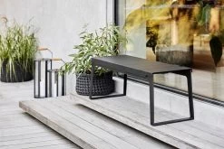 Lightlux Laterne Mit Teakholzgriff, L, Lavagrau -Urban Im Freien Copenhagen bench 2 1