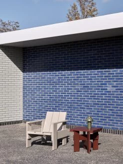 Hay Crate Low Tisch, 45 X 45 cm, Rostrot -Urban Im Freien Crate Lounge Chair london fog wb lacquered pinewood Crate Low Table iron red wb lacquered pinewood