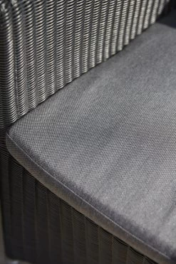 Diamond Loungesessel, Graphit – Grau -Urban Im Freien Diamond Sunbrella grey close up 1