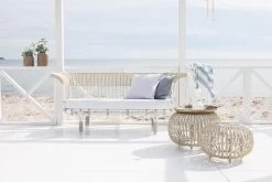 Franco Albini Gartenhocker, Groß, Weiß -Urban Im Freien FA E90 Belladonna Ottoman beach bf